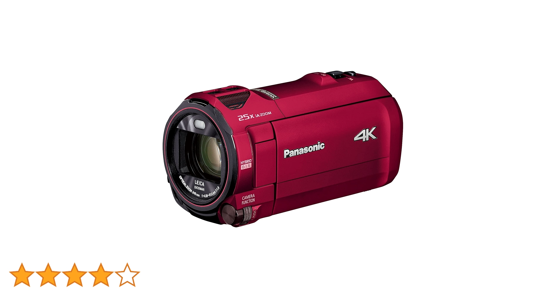 Amazon | パナソニック 4K ビデオカメラ 64GB 光学20倍ズーム